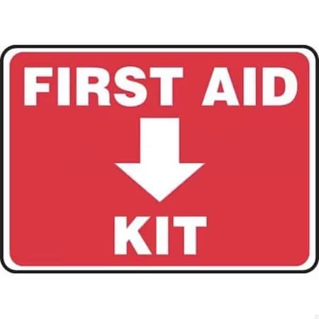 Accuform SAFETY SIGN FIRST AID KIT 7 in X 10 in MFSD506XP